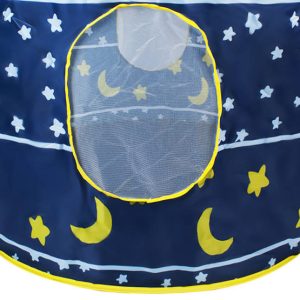 Kék színű varázskastély játszósátor - hordozható, kültérre, beltérre,135x105cm (BBJ) - Image 12