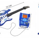 Rock’n’Roll gitár mikrofon+állvány erősítő készlet – kék 3