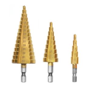 Bigstren 3 darabos lépcsős-fúró szett praktikus tárolóban, számozással, 4-32mm (BBL) - Image 3