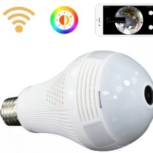 360°-os villanykörtébe rejtett, éjjellátó, mozgásérzékelő, Wifi-s panoráma kamera (BBV) - Image 10