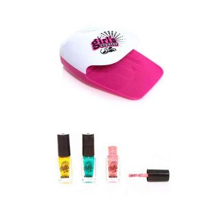 Nail Glam Deluxe manikűrszalon kicsiknek – körömreszelővel, matricákkal, körömlakkokkal és csillámporokkal – minden, ami csillogás és divat! (BBJ) - Image 5