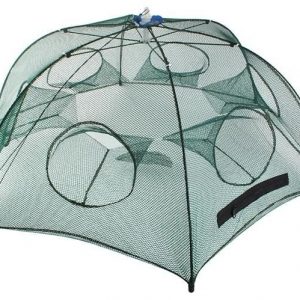 Automatikusan kinyíló, strapabíró csalihal illetve törpeharcsa csapda sűrűn fonott hálóból - 90 x 90 x 35 cm (BBL) - Image 8