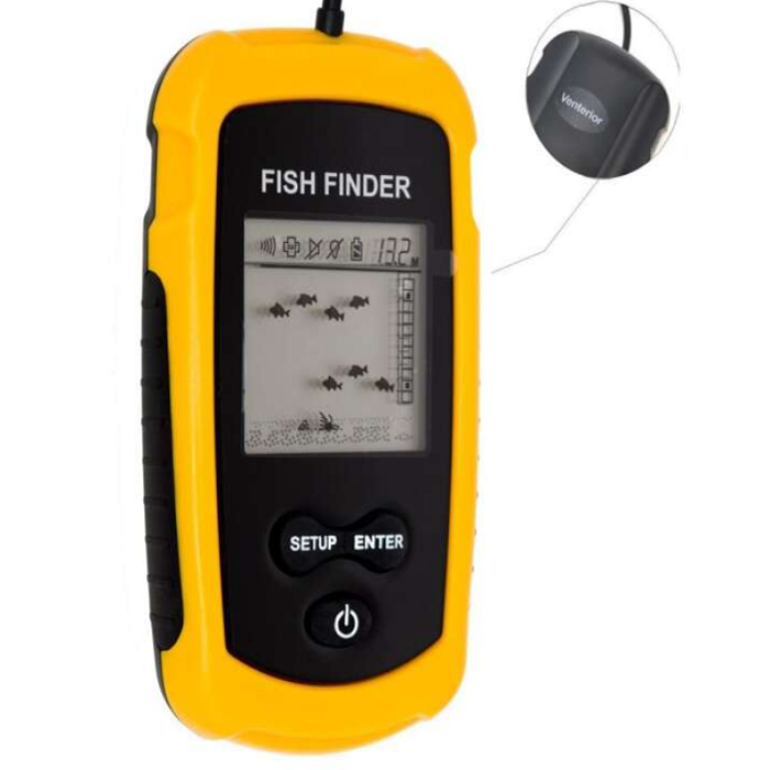 Fish Finder LCD kijelzős hordozható halradar (THM) (BBL) (1)