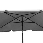 Állítható magasságú, szögletes, UV szűrős napernyő – szürke (170-243 cm) (BB12113) 7