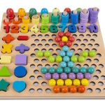 Multifunkciós készségfejlesztő tábla puzzle-el és számoló játékkal (BB17252) (3)