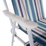 Összehajtható kemping szék vidám, csíkos szövettel (BB10045) (6)