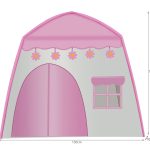 Rózsaszín játszósátor dekor égősorral kül- és beltérre (BB17489) (10)