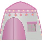 Rózsaszín játszósátor dekor égősorral kül- és beltérre (BB17489) (4)