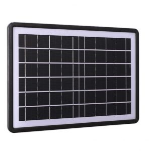 12W-os 5 töltőfejes szolár panel - 26x37 cm napelemes töltő panel (BBV) - Image 1