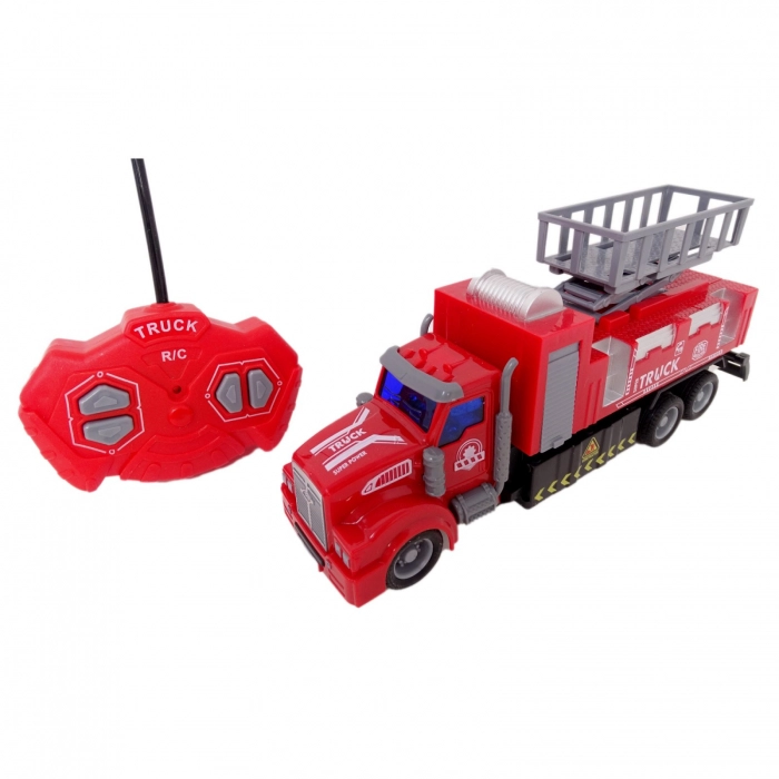 Emelőkosaras tűzoltóautó távirányítóval és fényhatásokkal (BBJ)4 3