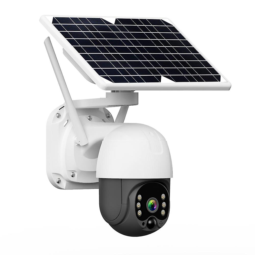 Intelligens Napelemes biztonsági kamera 4G 1080p újratölthető akkumulátoros kamera éjszakai látással, kétirányú PTZ44