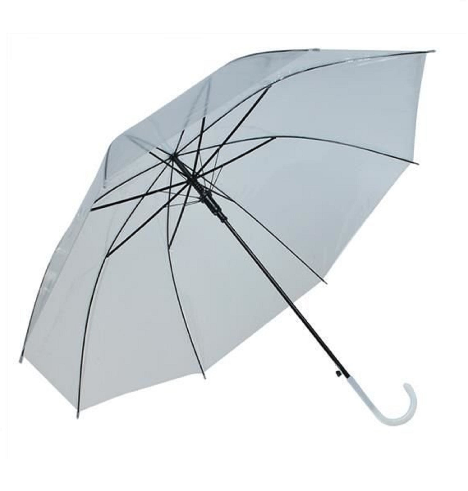 Összecsukható automata esernyő – 93 x 71,5 cm, átlátszó szín (BB-6600) (1)