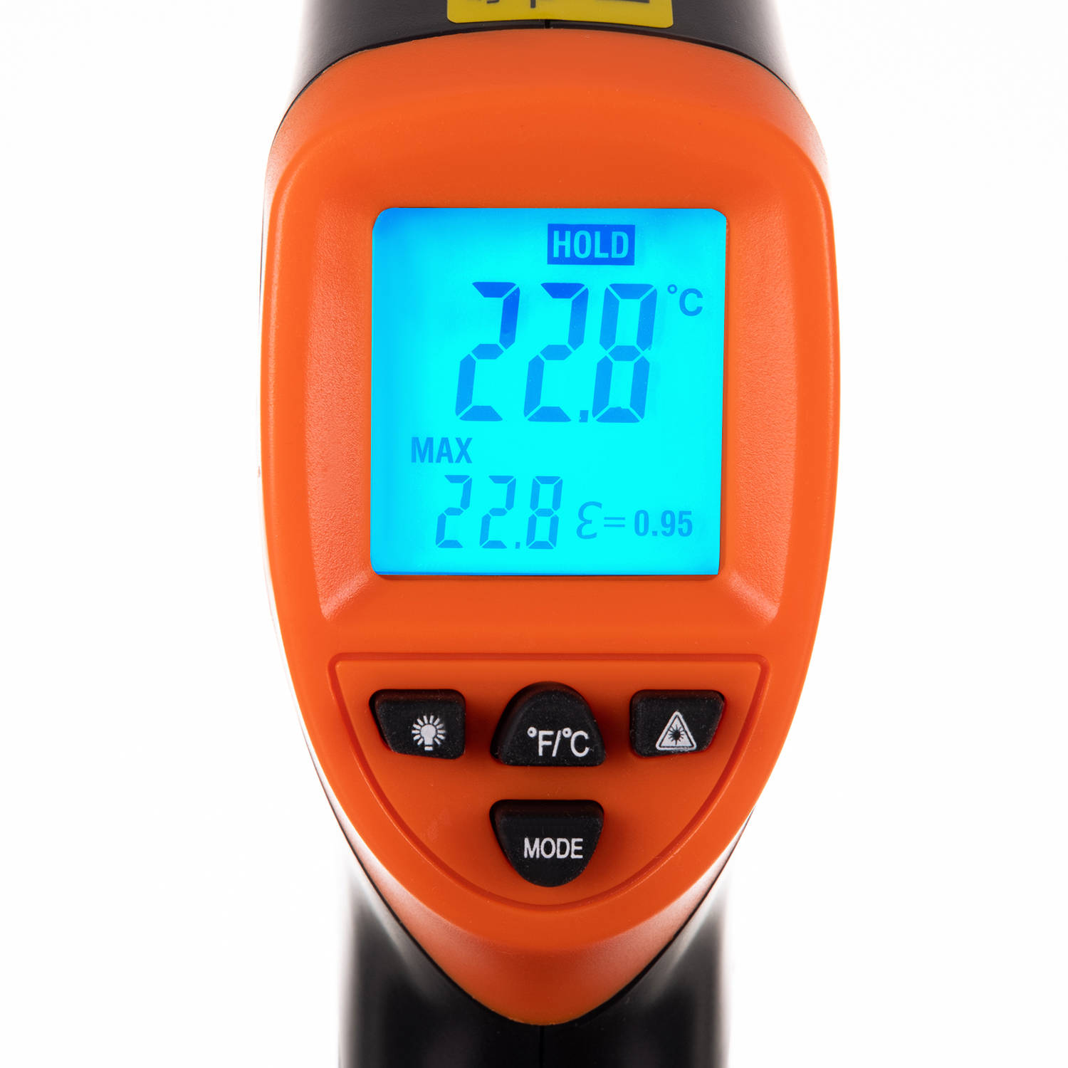 Digitális, érintés mentes lézeres hőmérő, pirométer 550°C-ig, háttérvilágítással – gyors, pontos, biztonságos mérés (BB-8993) (7)