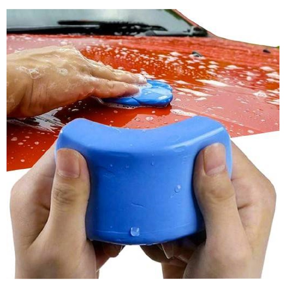 Puha és rugalmas anyagú autó tisztító gyurma – 9 cm x 6,5 cm x 1,5 cm, kék (BB-20761) (5)