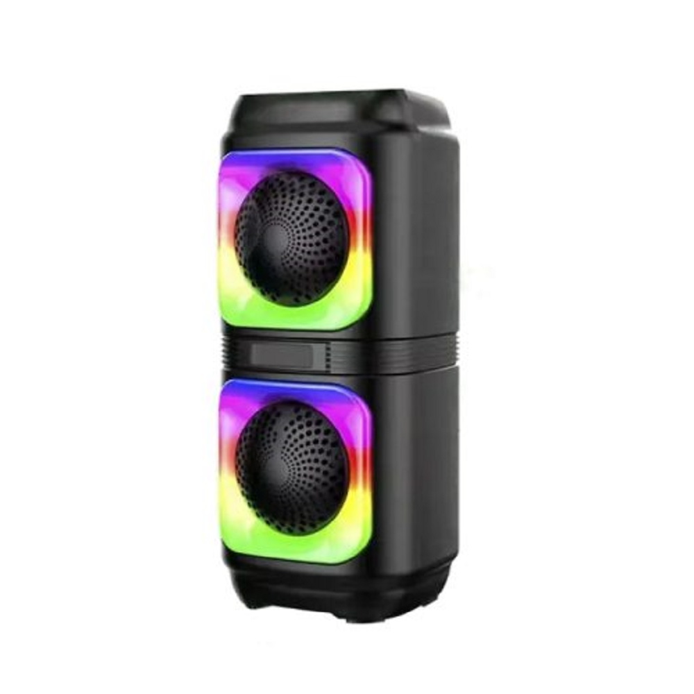ABS-2402 hordozható party hangszóró RGB LED fényekkel és erős basszussal – Bluetooth hangfal 1800mAh akkumulátorral (BBJH)