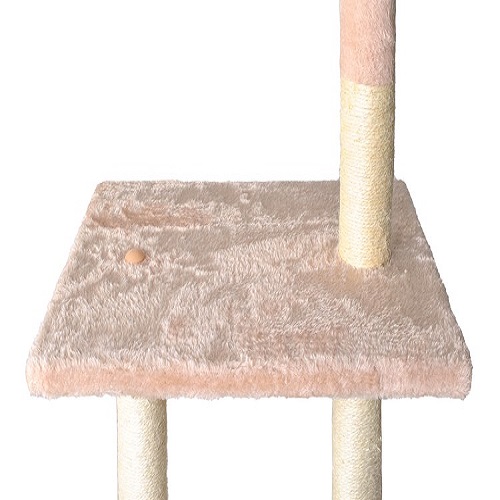Macska mászóka kaparófával, fekvőhellyel, kuckóval és játék egerekkel – 138 x 55 cm (BB-7928) (5)
