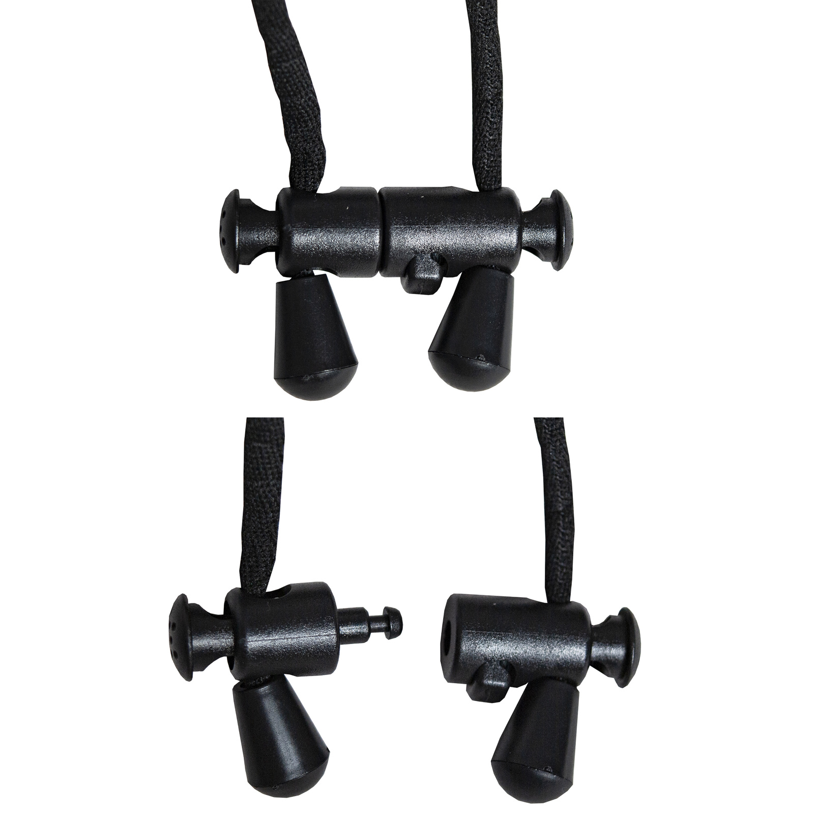 Memóriahabos nyakpárnautazópárna – szemkötővel és füldugókkal – fekete-szürke (BB-10885) (8)