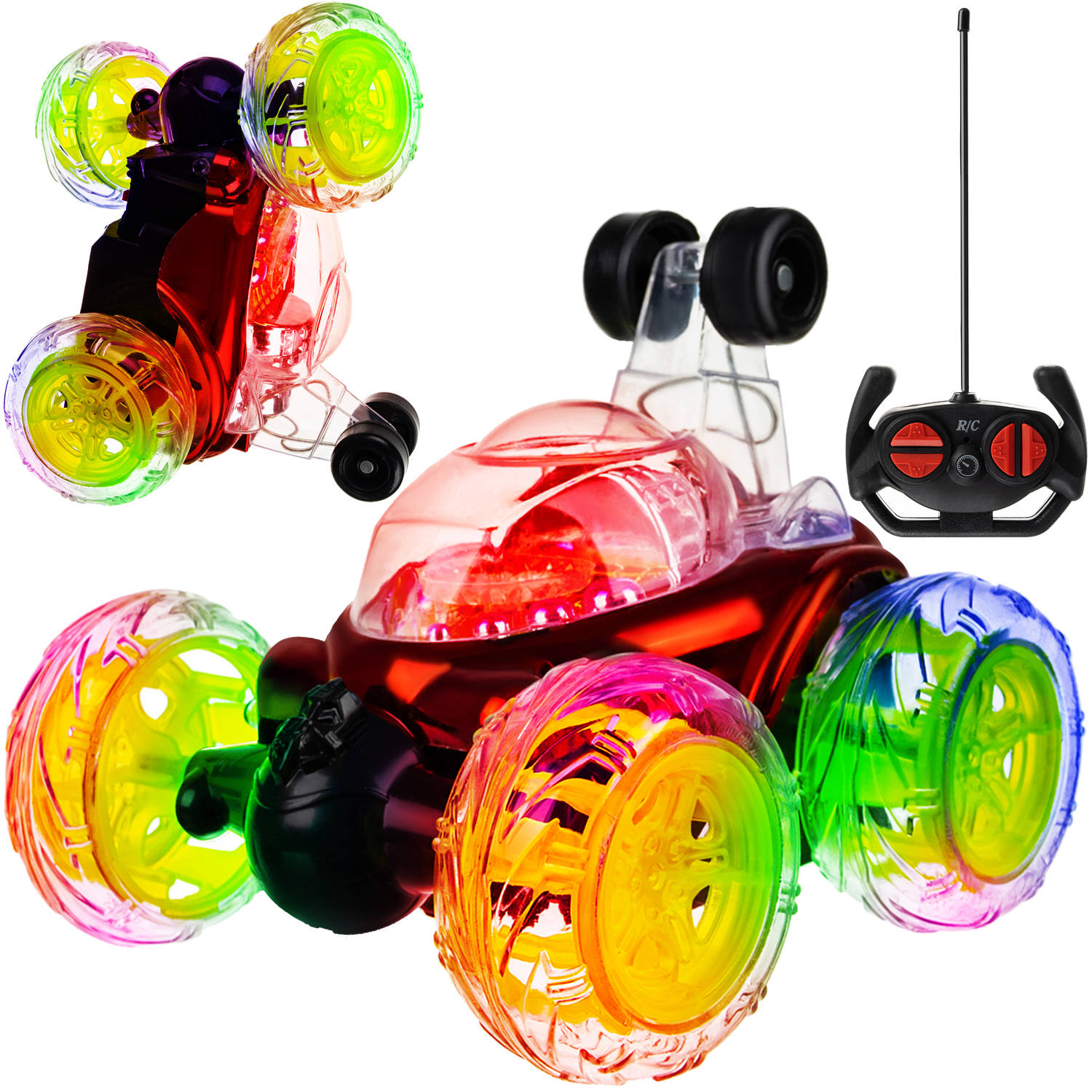 Távirányítós akrobatikus, kaszkadőr játék autó gyerekeknek – hang-, és fényhatásokkal (BB-4694) (1)