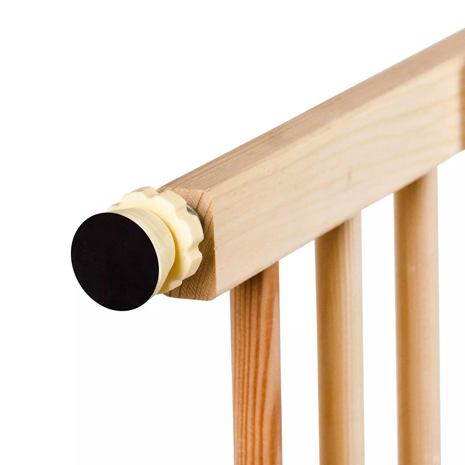 Fából készült biztonsági ajtórács – lépcsővédő, állítható szélességgel (BB-21730) (2)