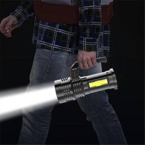 Multifunkciós, akkumulátoros zseblámpa - extra erős COB LED kézilámpa szereléshez, túrázáshoz, horgászathoz (BBD) - Image 2