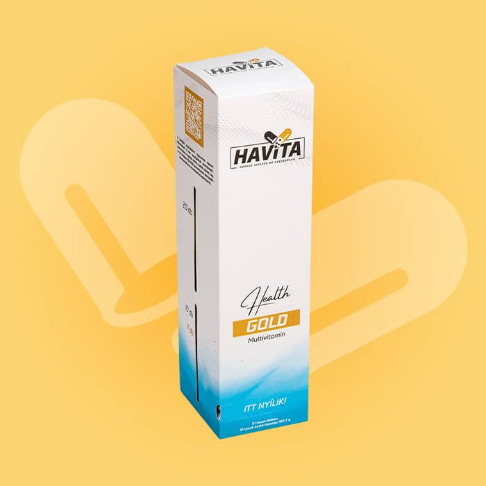 Havita Health Gold multivitamincsomag – aktív fizikai tevékenységet végzőknek , 31×9 vitamin4