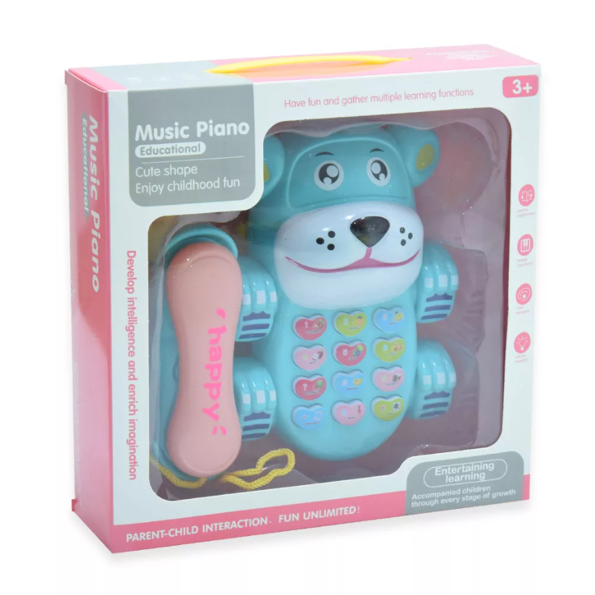 ZENÉLŐ, INTERAKTÍV JÁTÉK TELEFON, KÉK1111