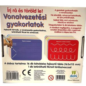 Vonalvezetési gyakorlatok -írj rá és töröld le-fejlesztő kártyák (BBJ) - Image 2