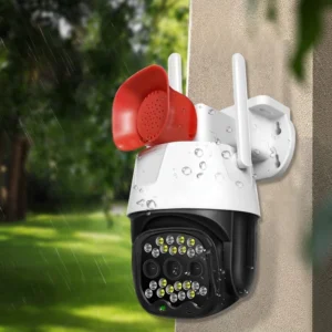 Okos biztonsági kamera mikrofonnal, hangszóróval és szirénával V380 WIFI IP - Android/IOS kompatibilis V380 WIFI IP kamera (BBV) - Image 3