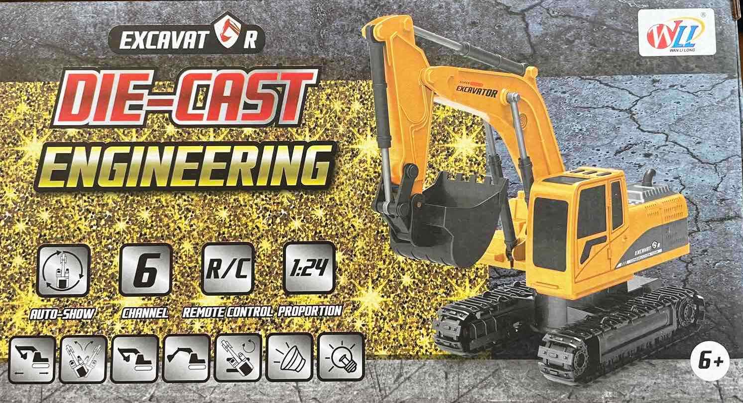 die-cast kotrógép doboz