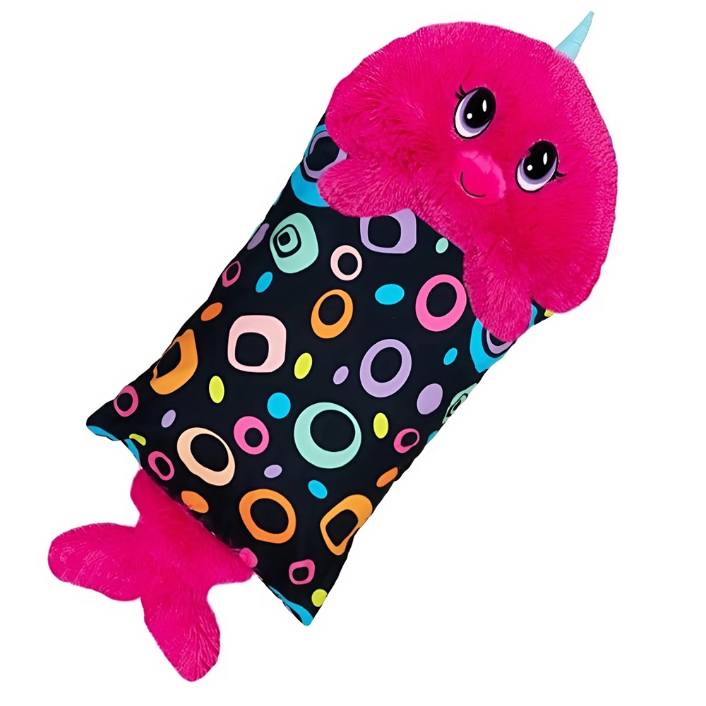 Fluffaluff halacska pets ultra puha szunyókáló plüss párna – tökéletes ölelhető alvópárna gyermekeknek (BBM) 3