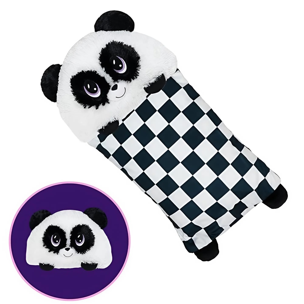 Fluffaluff panda pets ultra puha szunyókáló plüss párna – tökéletes ölelhető alvópárna gyermekeknek (BBM) 2