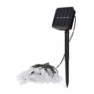 Hópehely formájú napelemes LED fényfüzér – 30 színes LED, 6 méteres karácsonyi dekoráció (BBV) - Image 3