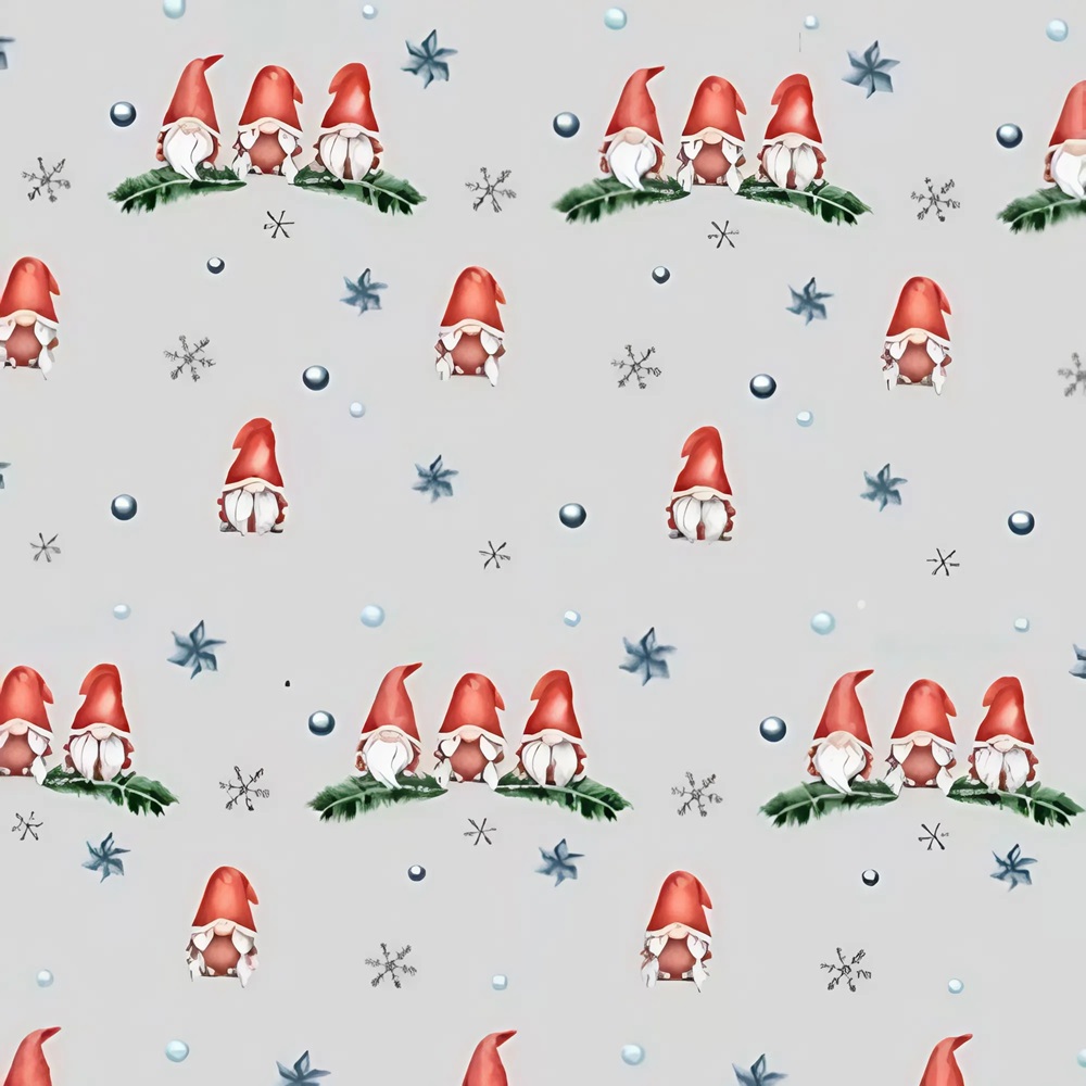 Puha és meleg karácsonyi plüss takaró – piros sapkás manók mintával, 150 x 200 cm (BBCD) 3