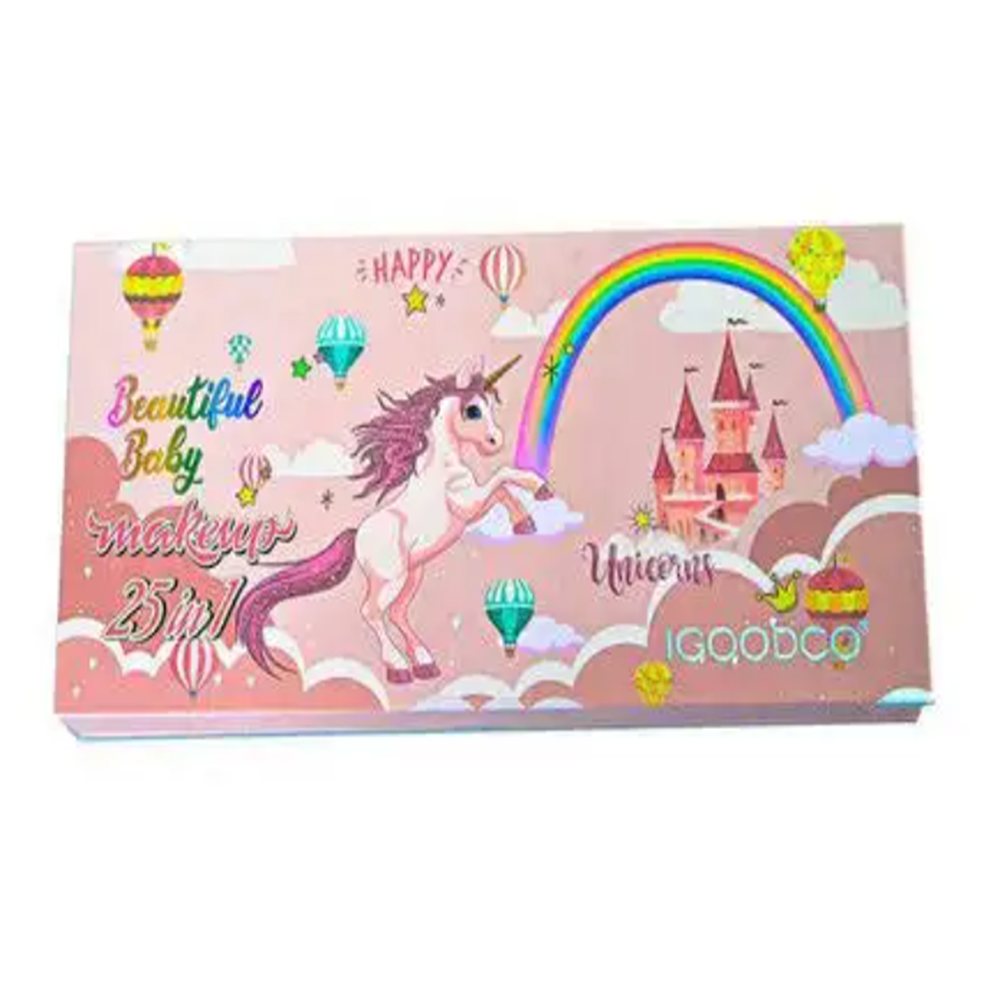 Rózsaszín_divat_sminkkészlet_lányoknak_tükrös_kozmetikai_paletta_játékos_stílusos_szórakozáshoz