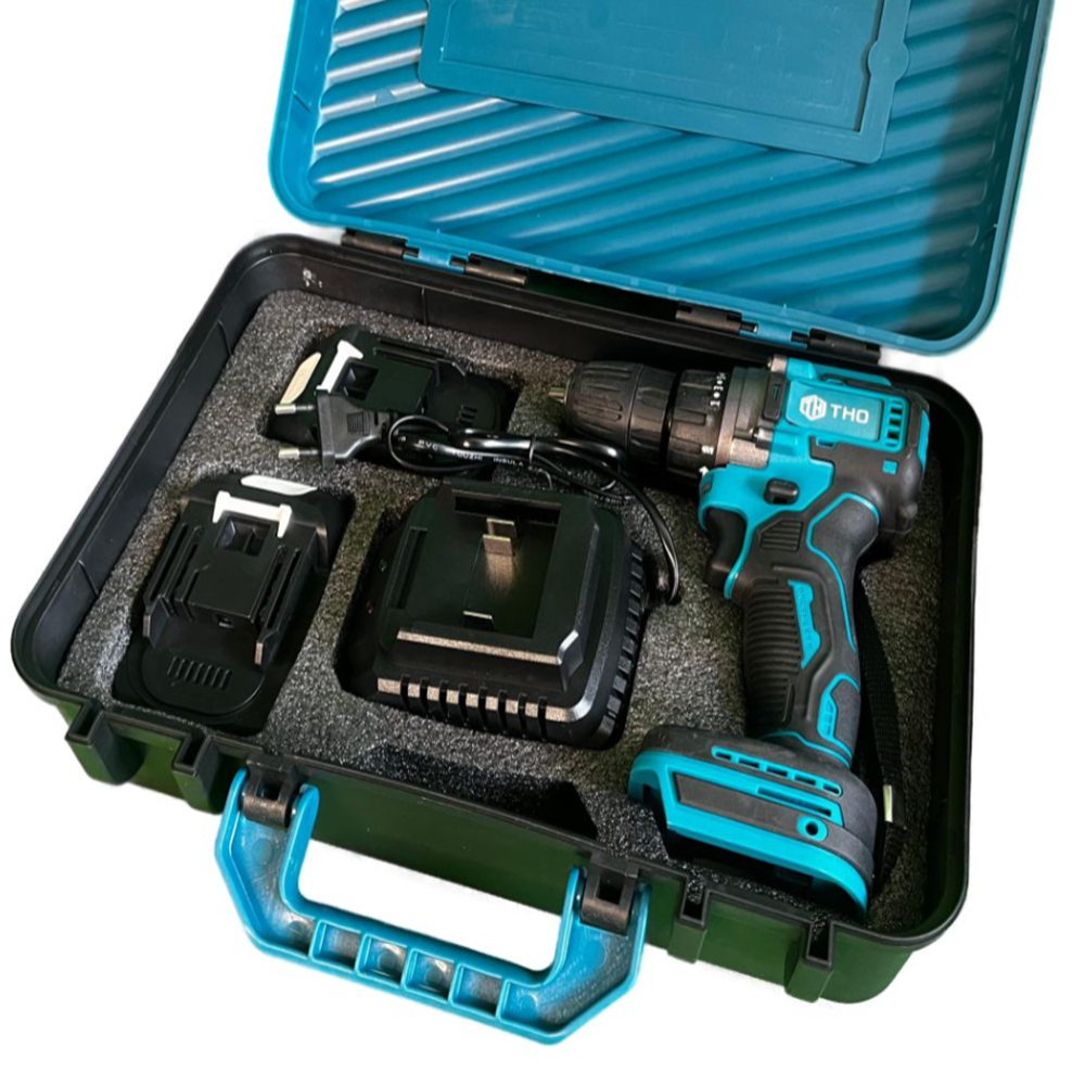 THO_lítium_akkumulátoros_fúrógép_csavarozó_48V,_dupla_akku,_praktikus_kofferben_M_9022_(BBD)6