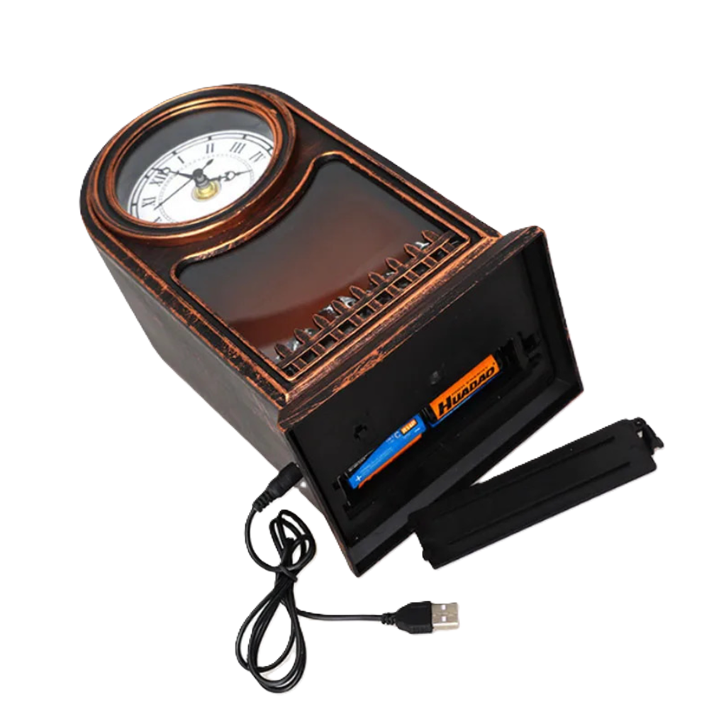 Dekoratív kandallóóra római számlappal – elegáns vintage stílusú díszóra 25×14×40 cm SP-22 (BBD)5