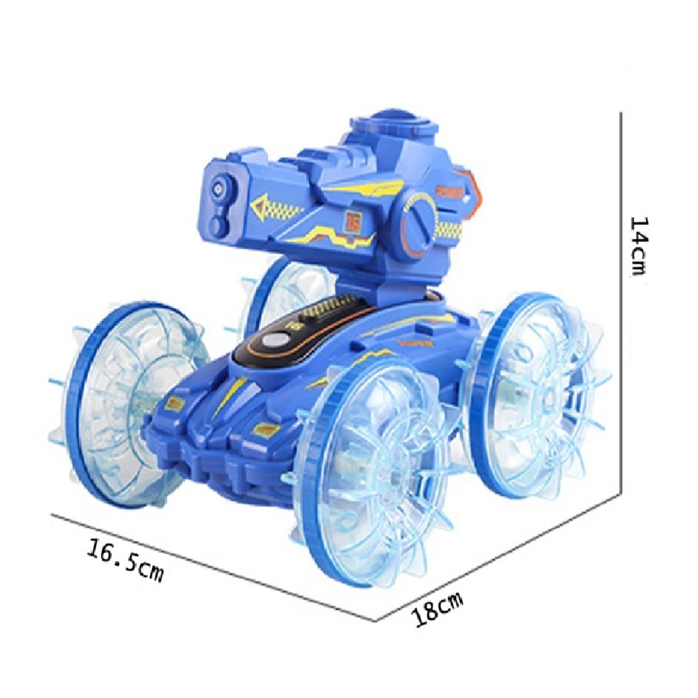 Kétéltű 4WD távirányítós kaszkadőr autó – 2,4 GHz-es, 360°-ban forgatható vízi és szárazföldi RC autó gyerekeknek, tökéletes ajándék SL-062 (BBJ)3