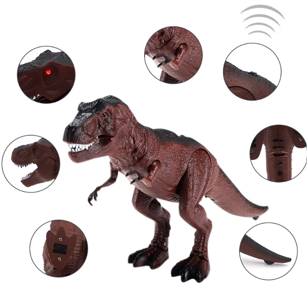 Távirányítós T-Rex dinoszaurusz – 25 cm-es mozgó és hangot adó interaktív játék gyerekeknek (BBJ)2