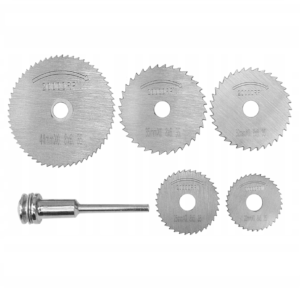 6 db-os, fúrógépre csatlakoztatható mini vágókorong készlet fémhez, fához, műanyaghoz - 22, 25, 32, 35 és 44 mm-es fűrésztárcsákkal (BBKM) (BBD) - Image 6