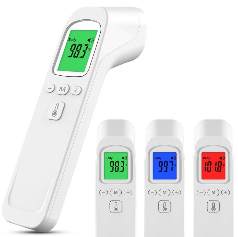 Érintés nélküli infrás, digitális lázmérőhőmérő LCD kijelzővel – mérés 1mp (BBV) (BBL)22