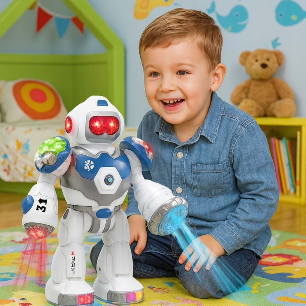 Mechanikus harci robot fényekkel – interaktív játék robot gyerekeknek (BBJ) 3