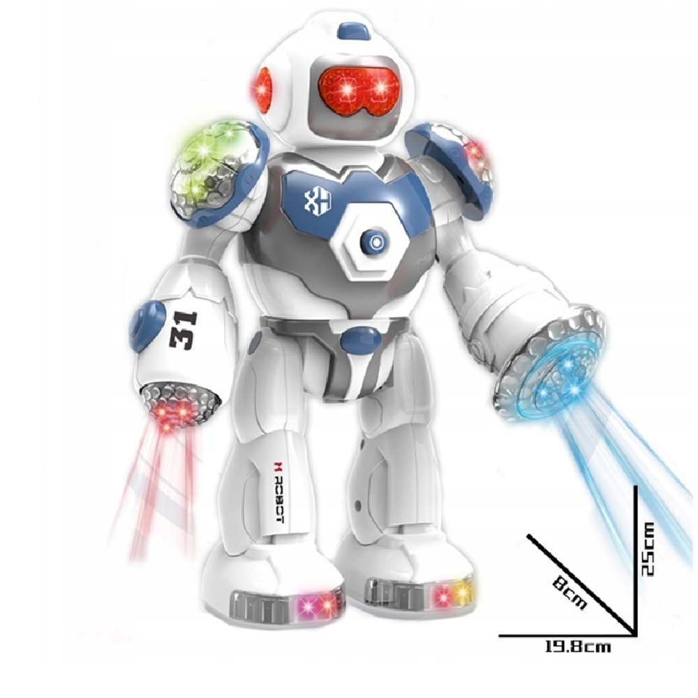 Mechanikus harci robot fényekkel – interaktív játék robot gyerekeknek (BBJ) 6