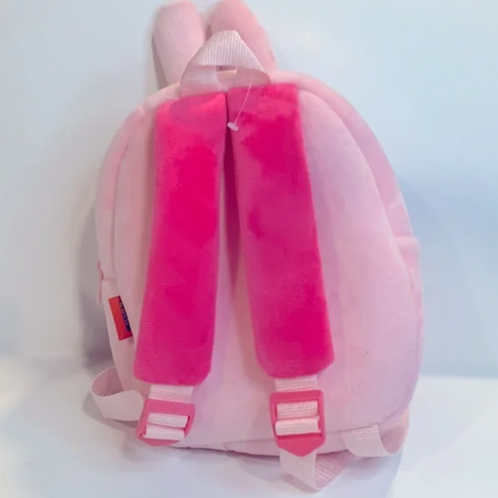 Rózsaszín nyuszi plüss hátizsák gyerekeknek óvodai és iskolai használatra (BBMJ) 3