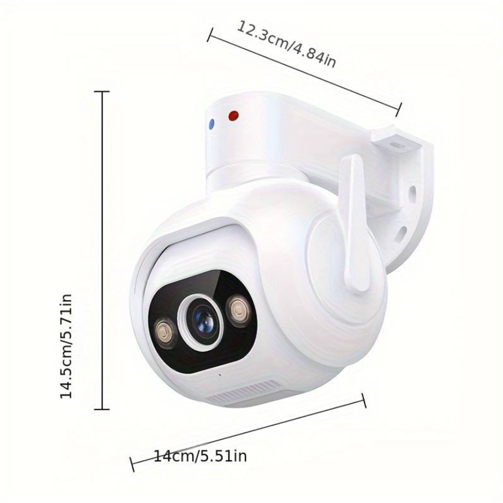 Vezeték nélküli 5MP IP PTZ kamera 10X Zoom, hangérzékelős riasztás, falra rögzíthető (BBV) 7
