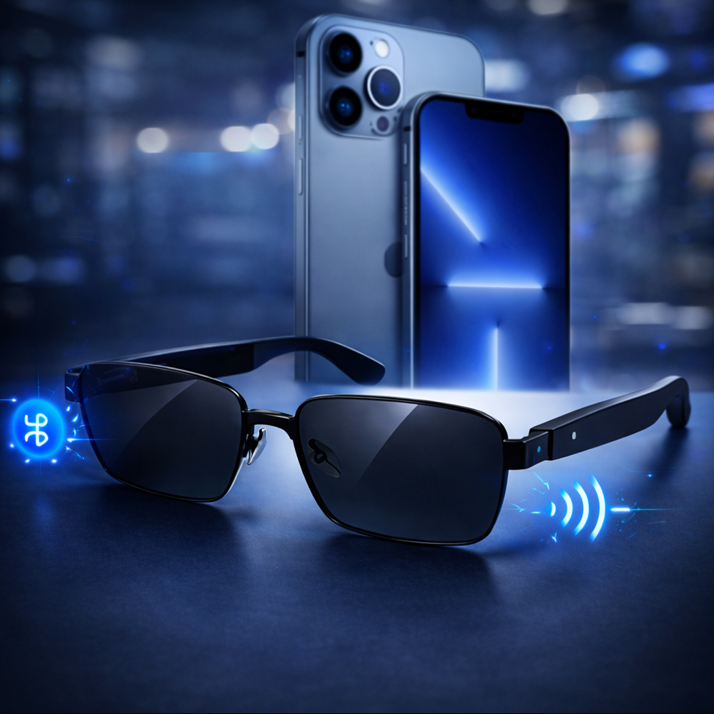 Aemai Smart Bluetooth audio szemüveg – kékfény szűrős okosszemüveg beépített hangszóróval és mikrofonnal (THM) 3 (67)