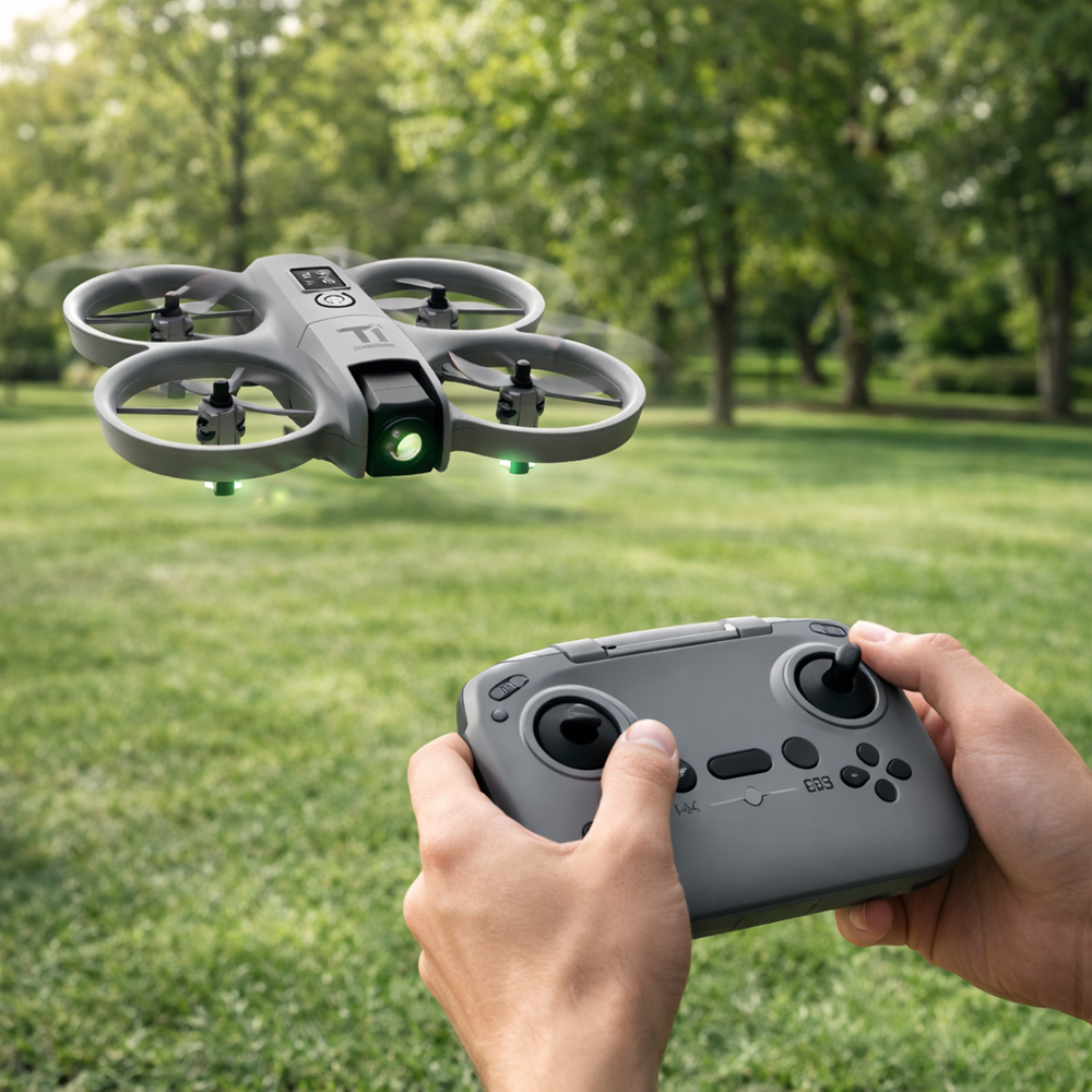 Aircraft T1 mini drón – kompakt RC quadcopter HD kamerával, kezdőknek (BBD) 2