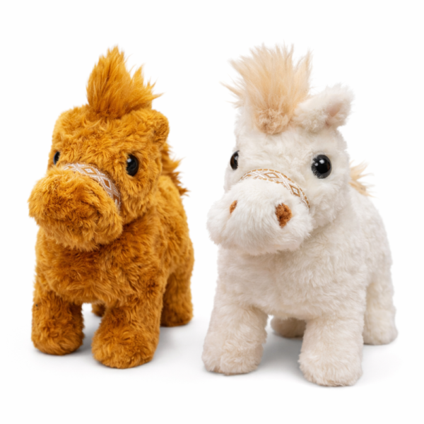 PonyPal interaktív plüss póni – sétáló plüss ló csóváló farokkal, mozgó játék póni gyerekeknek 22 cm 1