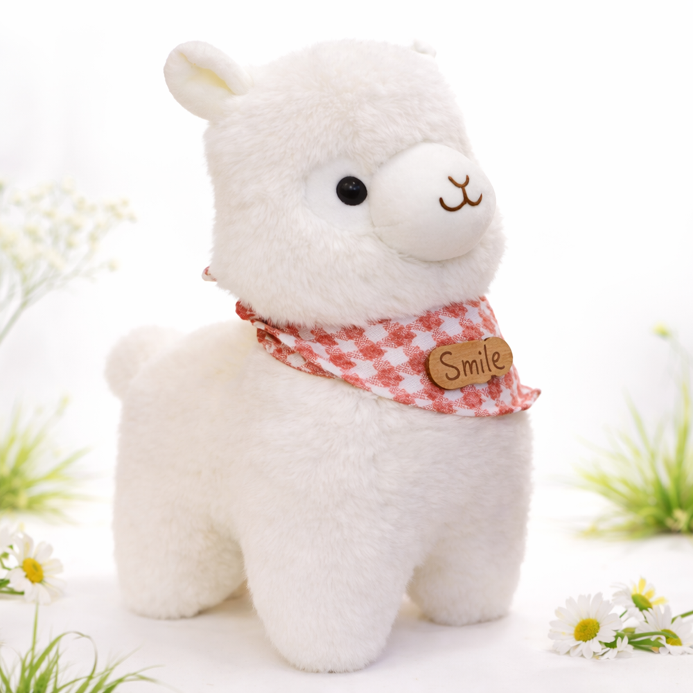 Alpacasso fehér plüss alpaka – puha, ölelhető alpaka játék gyerekeknek és ajándéknak 1