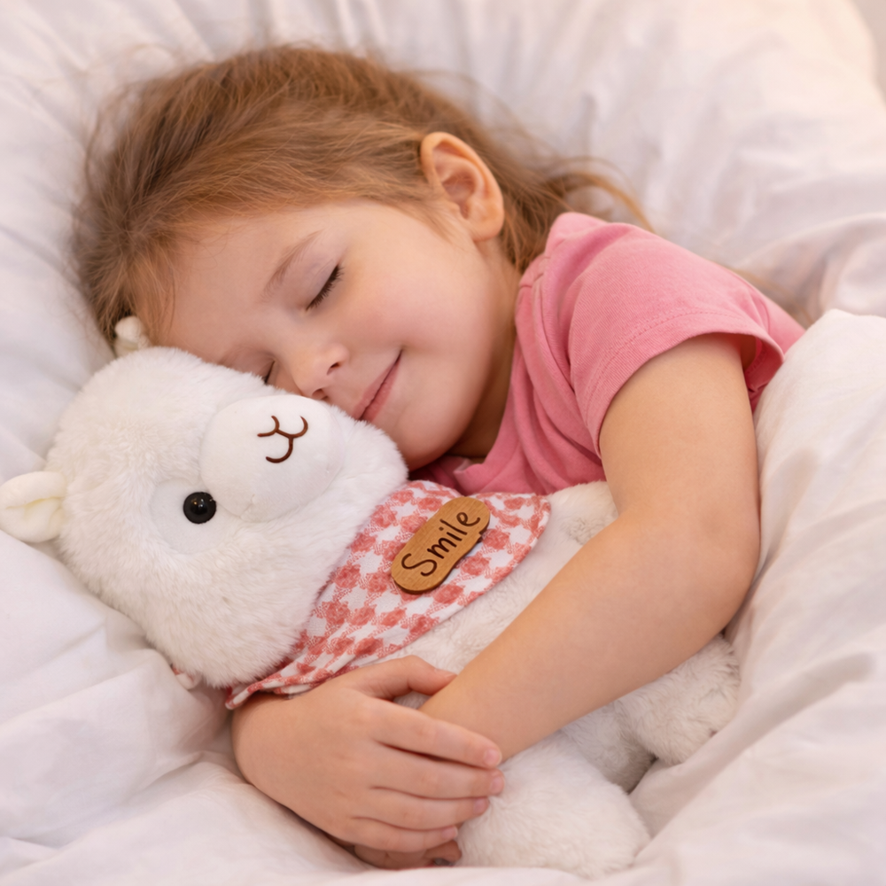 Alpacasso fehér plüss alpaka – puha, ölelhető alpaka játék gyerekeknek és ajándéknak 3