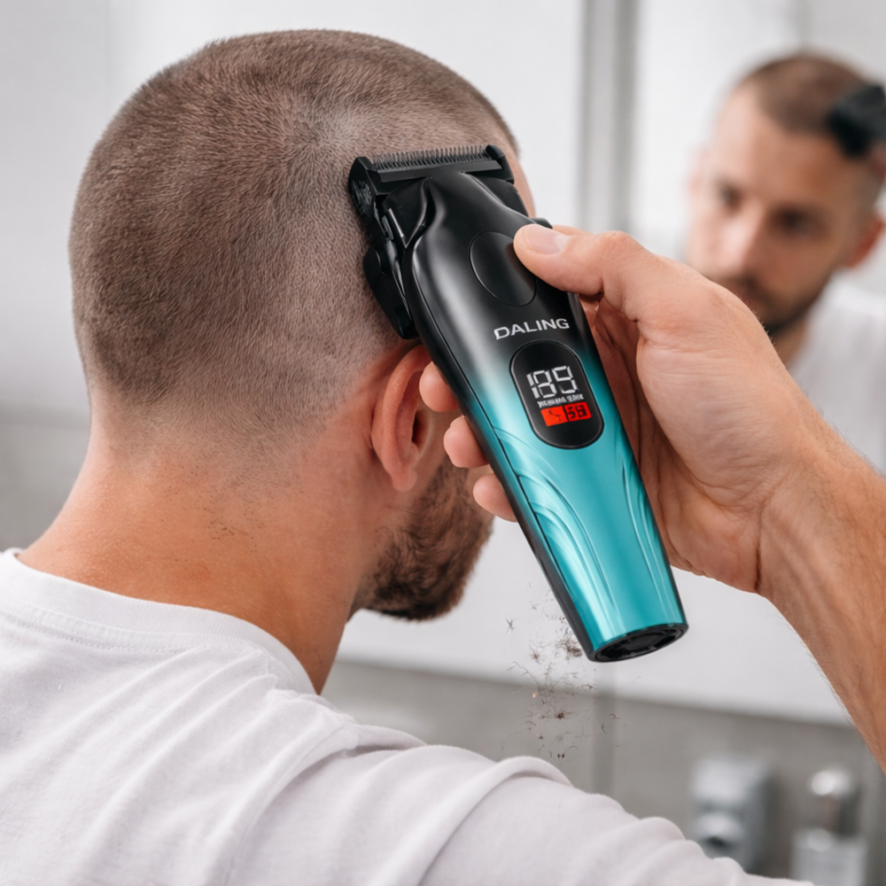 Daling DL-9306 professzionális hajvágó és szakállvágó szett – vezeték nélküli grooming kit borotvával (BBD) 6
